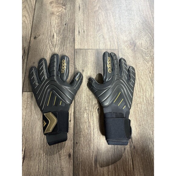 Adidas Copa GL Pro Goalkeeper Goalie Gloves IX3828 Black Gold Men’s Size 9 - Picture 1 of 5